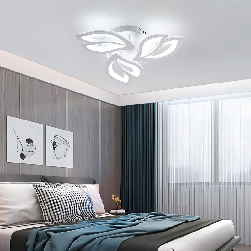 Marguez 3-Light LED 50cm LED Semi Flush Mount Ceiling Light, 6000K
