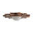 Sunburst 2-Light Dimmable Flush Mount -636535314