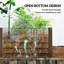 Lit de jardin surélevé galvanisé, boîte à fleurs de 6 pi x 3 pi x 2 pi, brun-1627556097