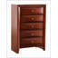 Commode Marilla G1550-CH, élégante et fonctionnelle avec façades de tiroirs biseautés en résine moulée et placages en bois véritable pour les chambres à coucher modernes.-555652045