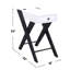 Table d'appoint avec station de charge USB, blanc et noir-1326794098