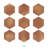 Sentier Hex 5-1/2 in. x 6-1/4 in. Porcelain Floor and Wall Tile