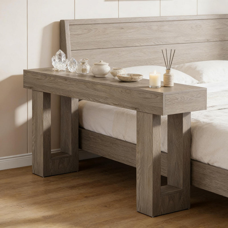 Console élégante, table d'appoint en bois