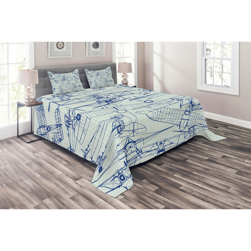 Modern & Contemporary Polyester Coverlet
