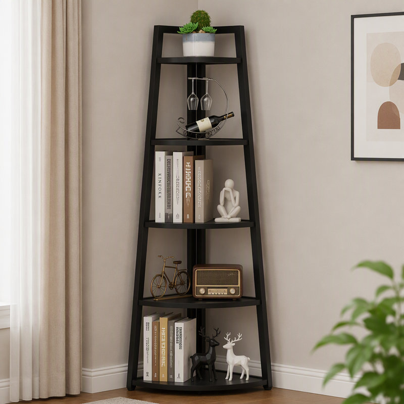 Bibliothèque 70 "à 5 tablettes, Noir