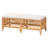 Ahyana Polyester Blend Upholstered Rattan Bench