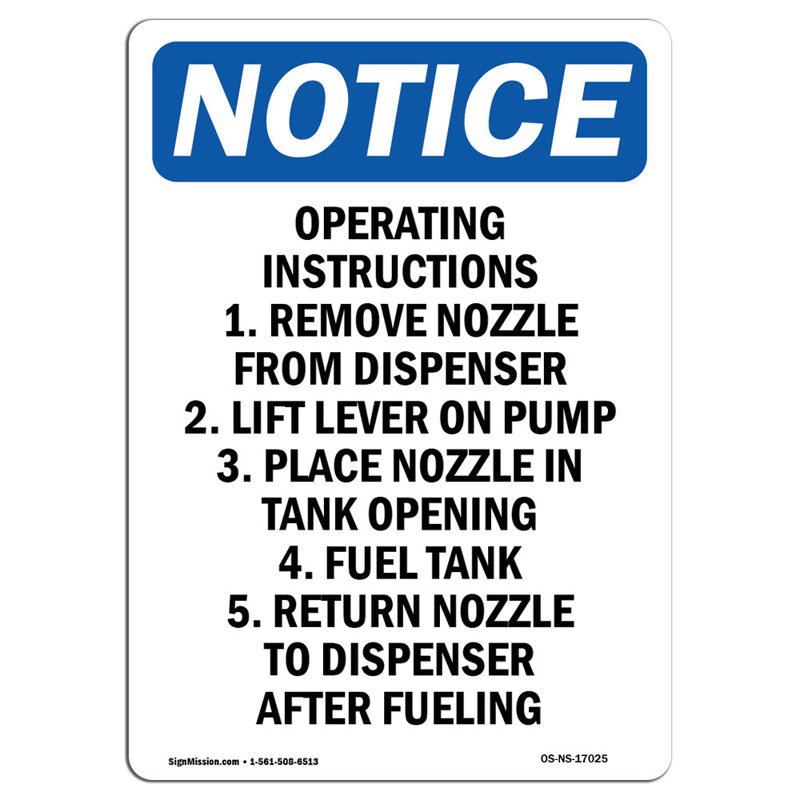 Operating Instructions 1. Remove Sign