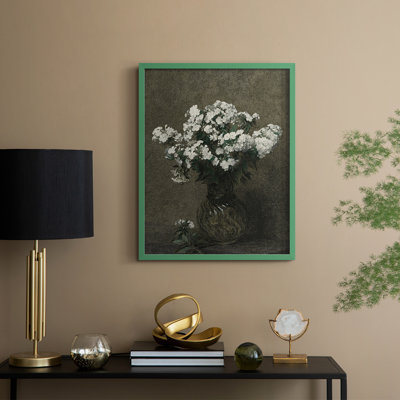 Reproduction florale vintage encadrée CCXC - bois massif