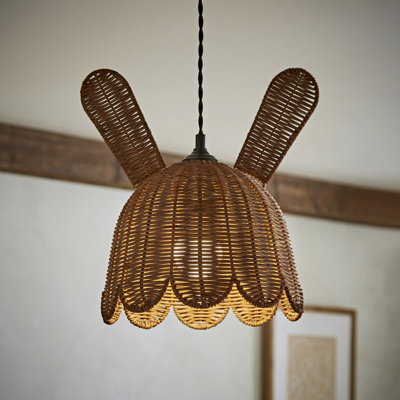 Thura 32 cm H Novelty Pendant Shade ( Slip-On ) in Brown