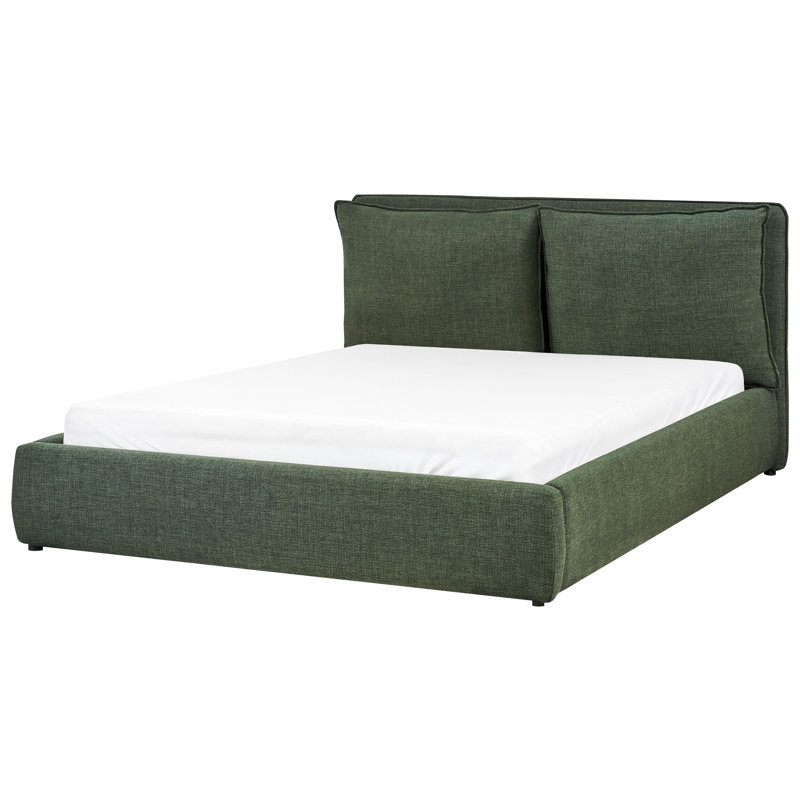 Ottoman Bed Fabric BAJONNA 200 cm, Green, European Kingsize (160 x 200 cm)