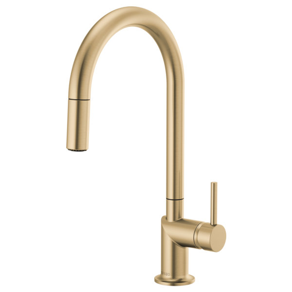 Odin® Pull-Down Faucet with Arc Spout, Luxe Gold, Lever