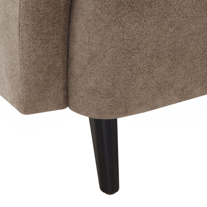 Bowie Upholstered Armchair, Dark Brown Boucle