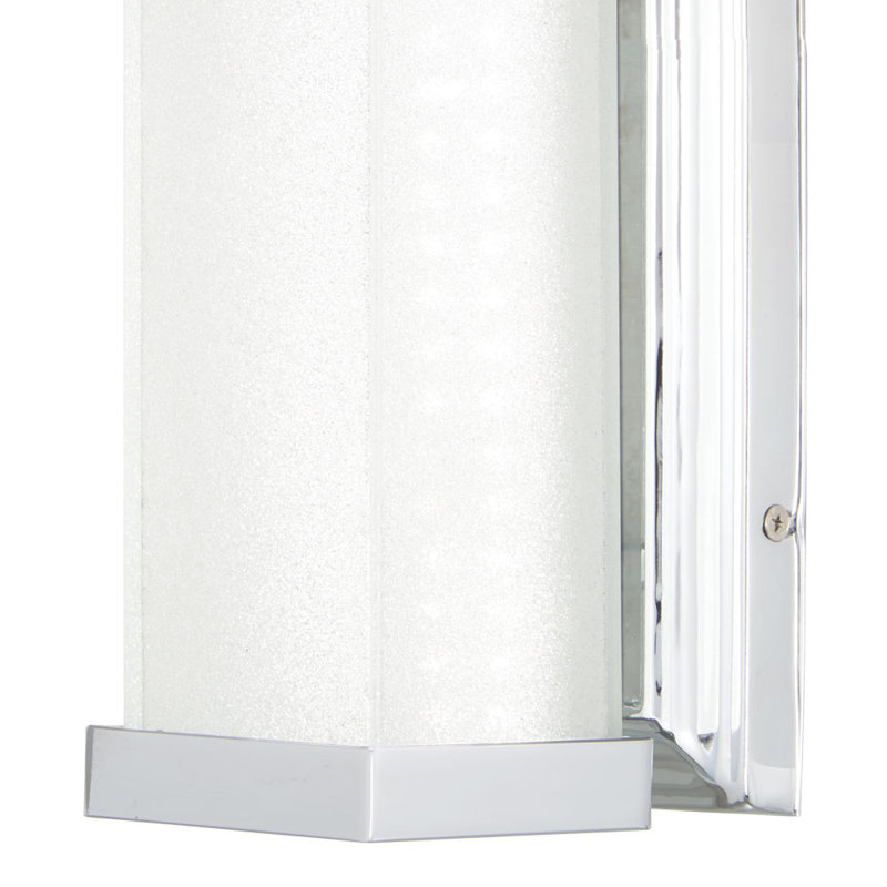 Wurth LED Flush Mounted Sconce, Chrome