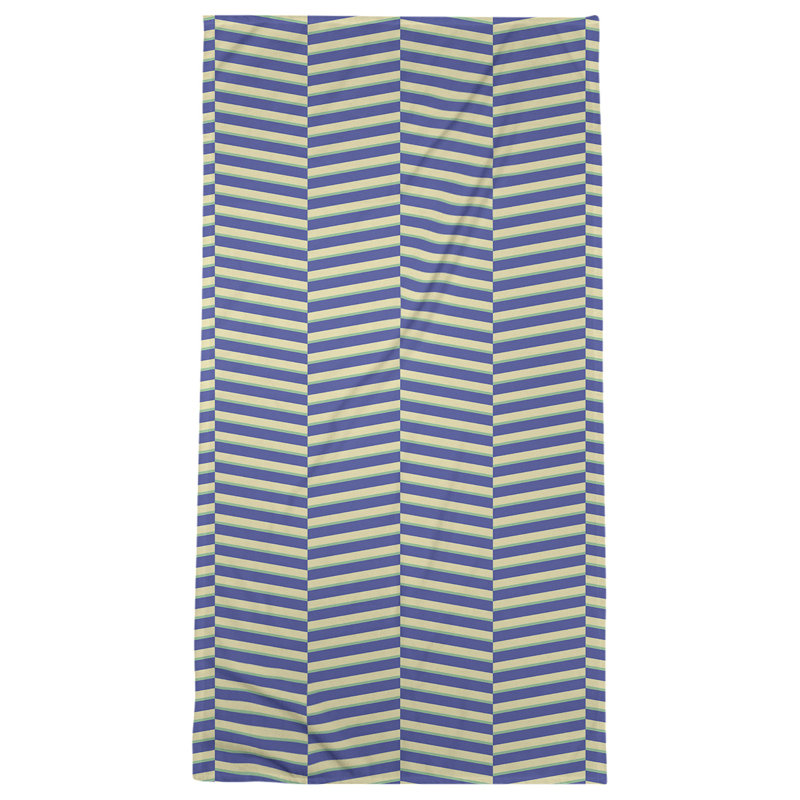 Jaya Bath Towel, Blue/Green/Yellow