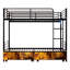 Lit superposé en métal, taille simple, chargement, caractéristiques, rangement, sans sommier, usure, divisé en 2 lits pour garde-corps de chambre à coucher moderne, salon séparable
