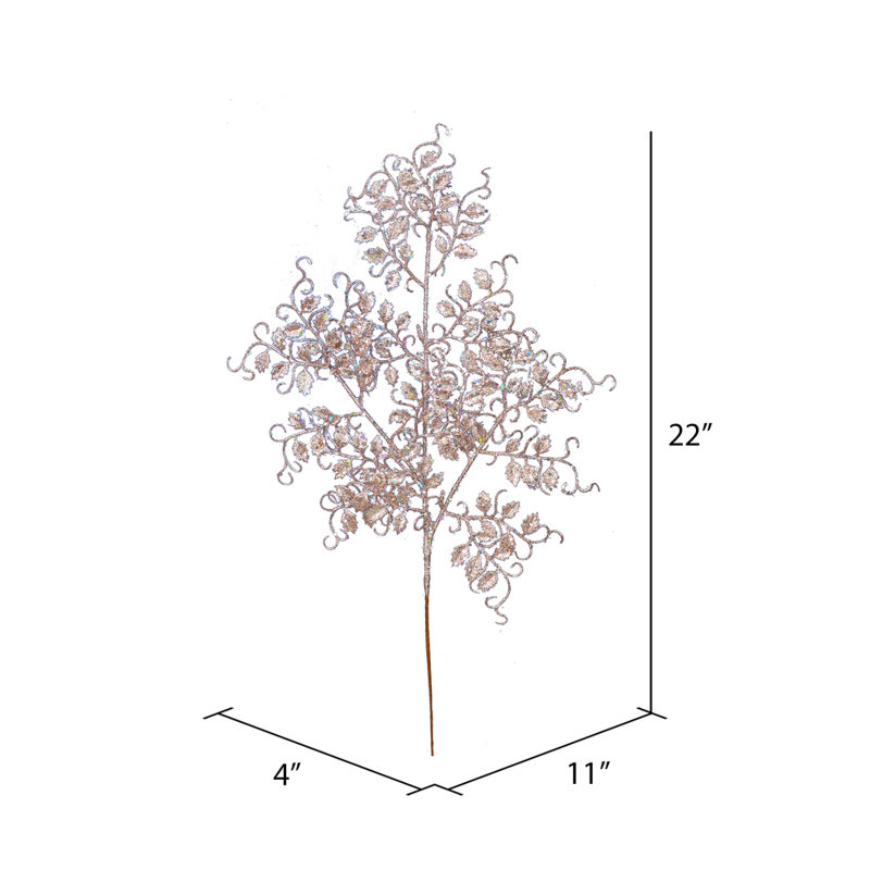 Aérosol de Noël 22 po, Or rose