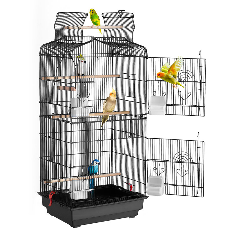 Cage à oiseaux suspendue 39 po pour perroquet Cockatiels
