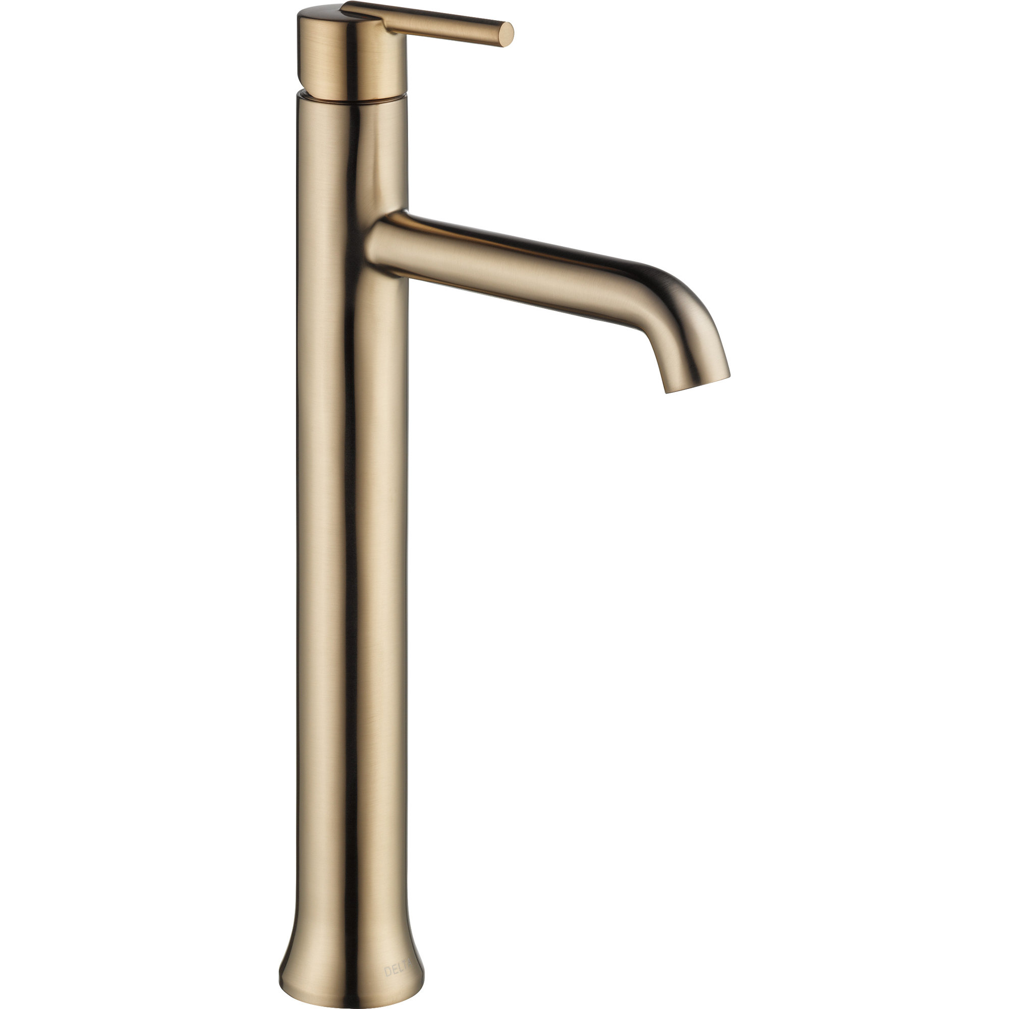Trinsic Single Hole Vessel Bathroom Faucet, Single Handle Vessel Bathroom Sink Faucet, Brilliance Champagne Bronze