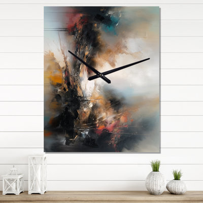 Horloge murale abstraite paysage abstrait II