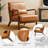 Jabarius Faux Leather Armchair-224800018