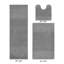 Ensemble de tapis pour salle de bain 3 pièces 100% coton 2155 g / m² Merkle, certifié OEKO-TEX®, envers en latex antidérapant, touffeté moelleux, super absorbant et lavable à la machine pour la salle de bain, la douche et la baignoire, gris-1219634846-1275992591