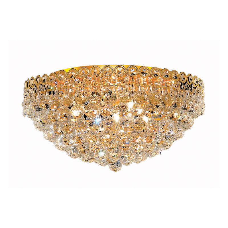 Lustre à niveaux unique et remarquable à 9 lumières Zoila, Or