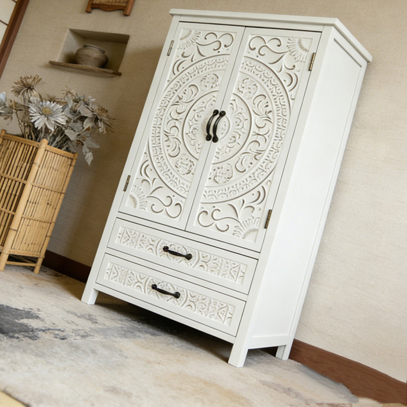 Armoire de rangement blanche 27 po