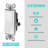 Tamper Resistant Single Pole Rocker Light Switch