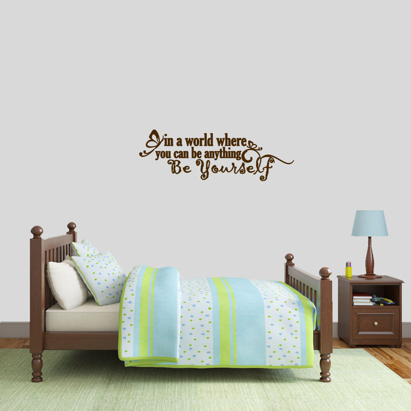 Text & Numbers Non-Wall Damaging, Chocolate Brown