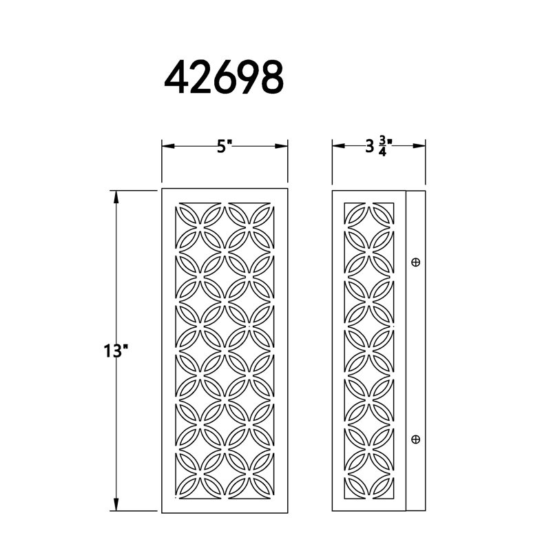 Clover LED Outdoor Wall Sconce in Silver