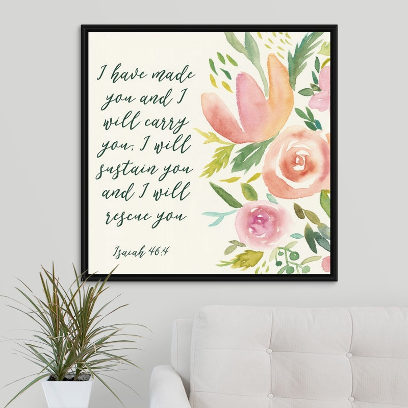 Grace On Grace I par Studio W - reproduction sur toile, Cadre noir, H 31,7 po x l 31,7 po x P 1,75 po