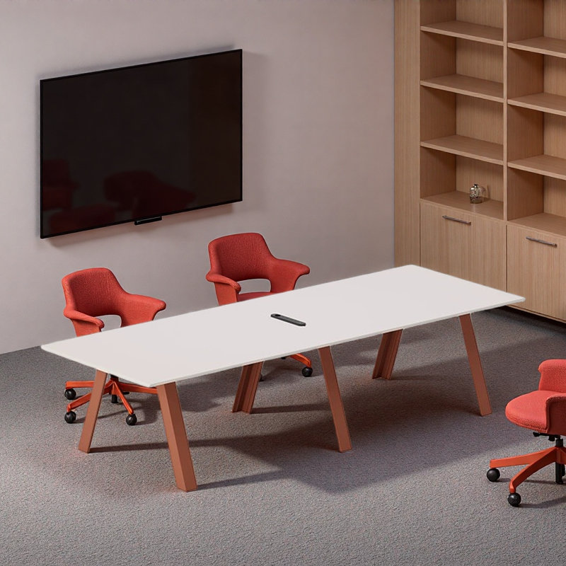 Table de conférence moderne et compacte, H 29,53 po x L 129,92 po x l 47,24 po