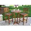 Tucker 2 - Person Wood Patio Dining Set with Round Table