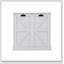 Two-Compartment Tilt-Out Laundry Sorter Cabinet-White