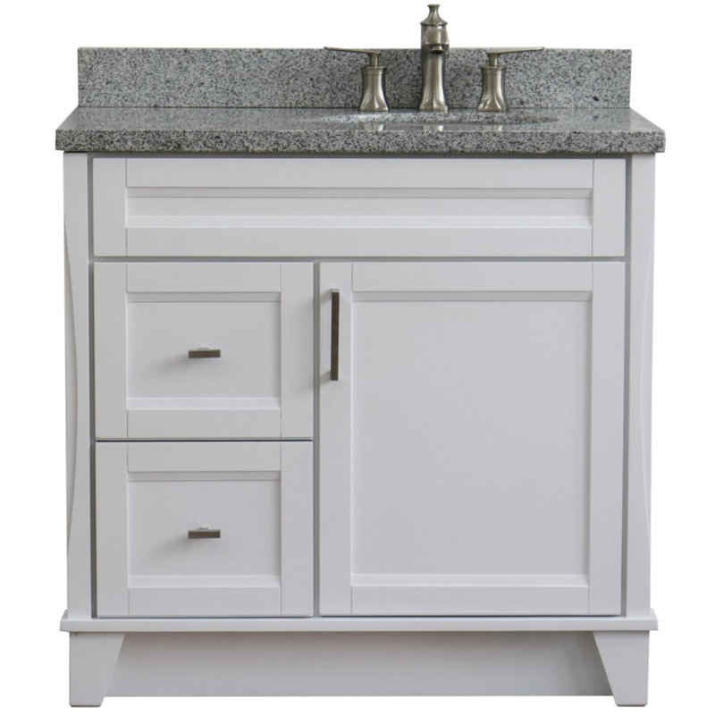 Ensemble de meuble-lavabo simple 37 po Efraim, Gris