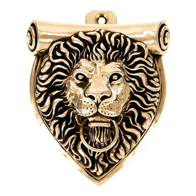 Sforza Door Knocker, Antique Gold