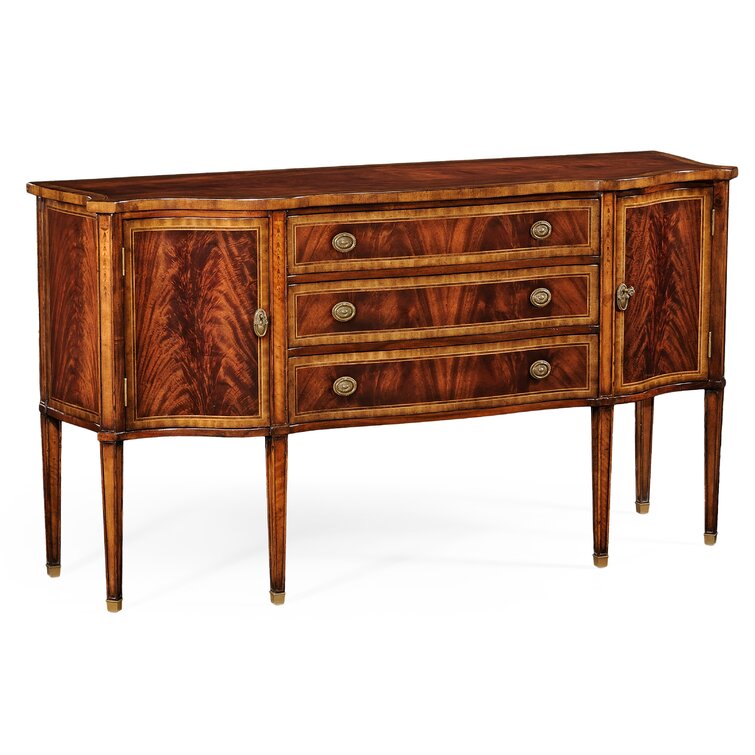 Grand Louis XVI Mahogany Marble Top Buffet ~ Credenza