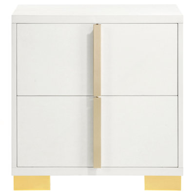 Jeremiah White 2-Drawer Nightstand