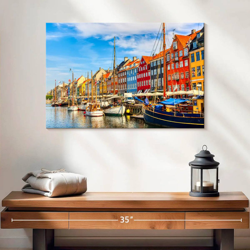 Hannes Nyhavn Portside Houses, 16" H x 24" W