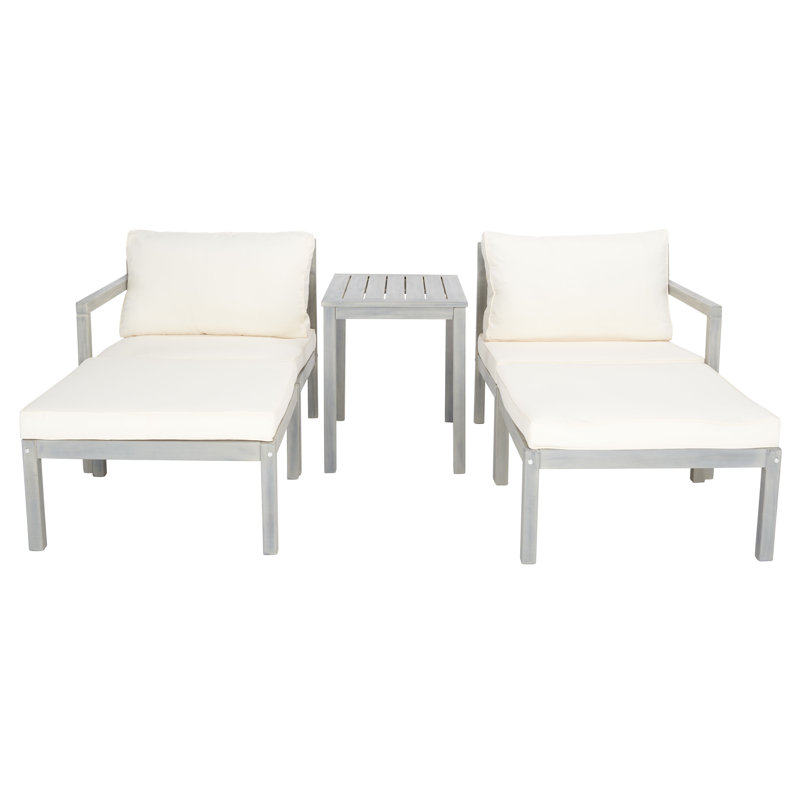 Ensemble de conversation d'extérieur 9 pièces avec coussins Eastway, Beige, Gris pâle