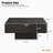 Square Fluted Coffee Table, Modern Drum Style with Thick Tabletop & Stable Base
