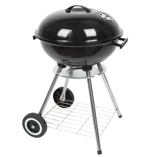 VEVOR 22 Kettle Charcoal Grill, Premium Kettle Grill with Wheels Grate and  Cover, Porcelain-Enameled Lid and Firebowl with Slide Out Ash Catcher  Thermometer for BBQ, Camping, Picnic, Patio and Backyard