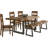 Gaige 6 - Person Solid Wood Top Double Pedestal Dining Set