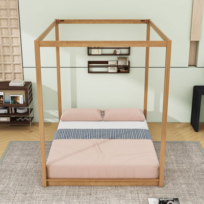 Four Poster Platform Canopy Bed Frame