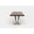 Gax Walnut Solid Wood Top Metal Base Dining Table-21648548-21648545