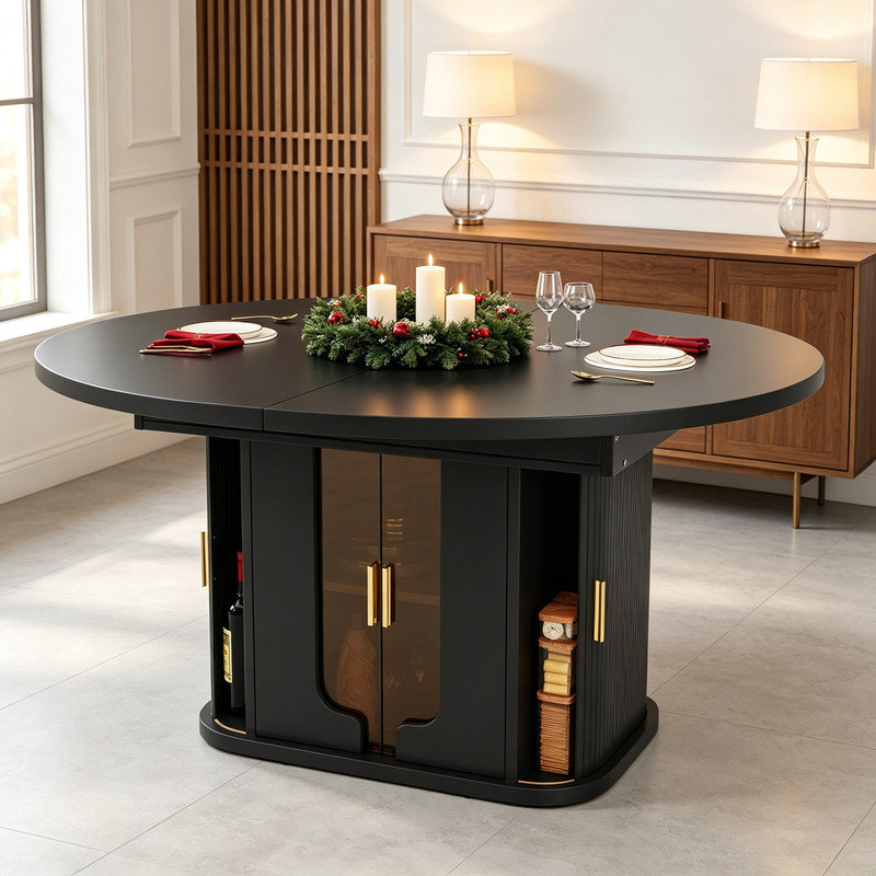 158.01 cm Extendable Dining Table