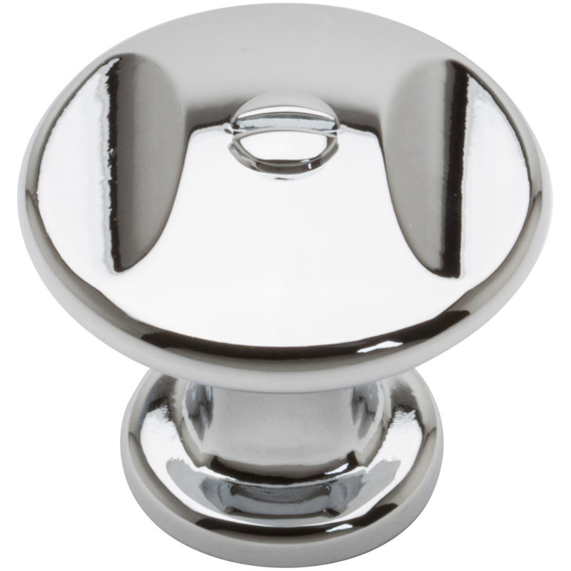 Ergo 1 1/4" Diameter Round Knob, Polished Chrome