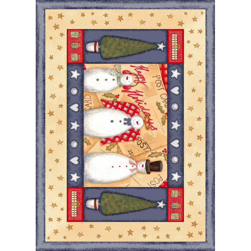 Norsworthy Frosty Family Area Rug, Rectangle 3'10" x 5'4"