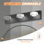  Éclairage pour meuble-lavabo à DEL 3 lumières à intensité variable, barre de salle de bain noire pour salle de bain, miroir de meuble-lavabo et salon-107041947-107041924