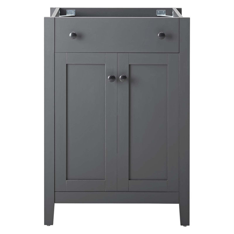 Modway Yentel 24" Single Bathroom Vanity Base Only, Grey